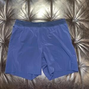 Ten Thousand Set Shorts Lined Large Navy Drawstring Waist Athletic 6.5" Inseam